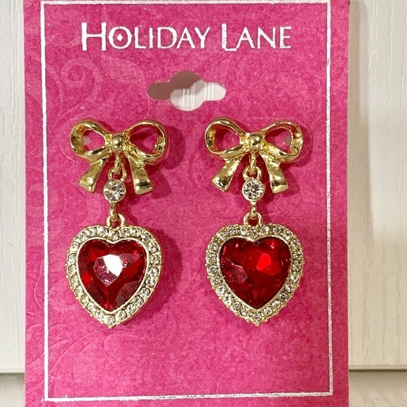 NWT Charter Club heart earrings ❤️💕♥️💙 - Picture 3 of 6